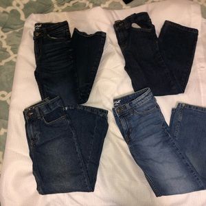 Boys Jeans Lot 4 pair Cat and Jack Size 7